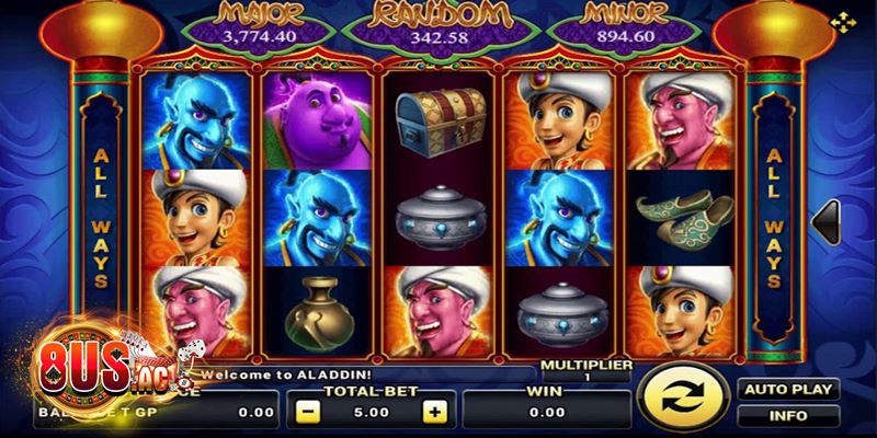 Aladdin - Cốt truyện Slots mang tính giải trí cao, tỷ lệ Jackpot hấp dẫn và phù hợp nhiều đối tượng người chơi