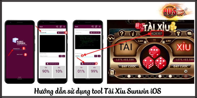 Hướng dẫn dùng tool Tài Xỉu Sunwin iOS đơn giản