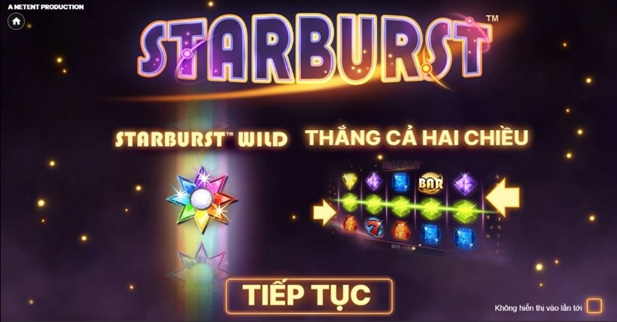 Nổ Hũ Starburst đem đến cơ hội nhận thưởng tiền thật cực kỳ hấp dẫn