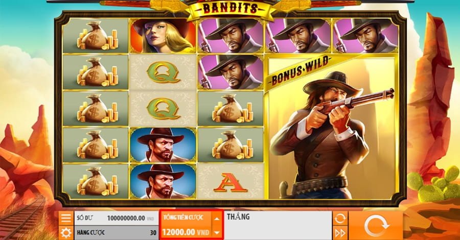 Khi chơi Cash Bandits 3 bạn phải điều chỉnh, thiết lập mức cược mong muốn